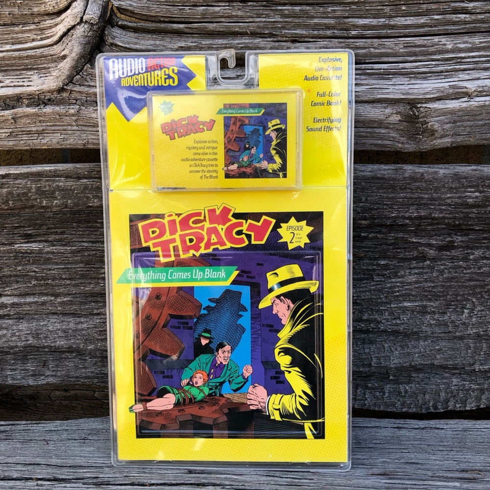 Dick Tracy Everything Comes Up Blank Episode 2 Book And Cassette Tape Set Vtg✨
